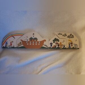 Vintage Cats Meow Village Noahs Ark with Animals